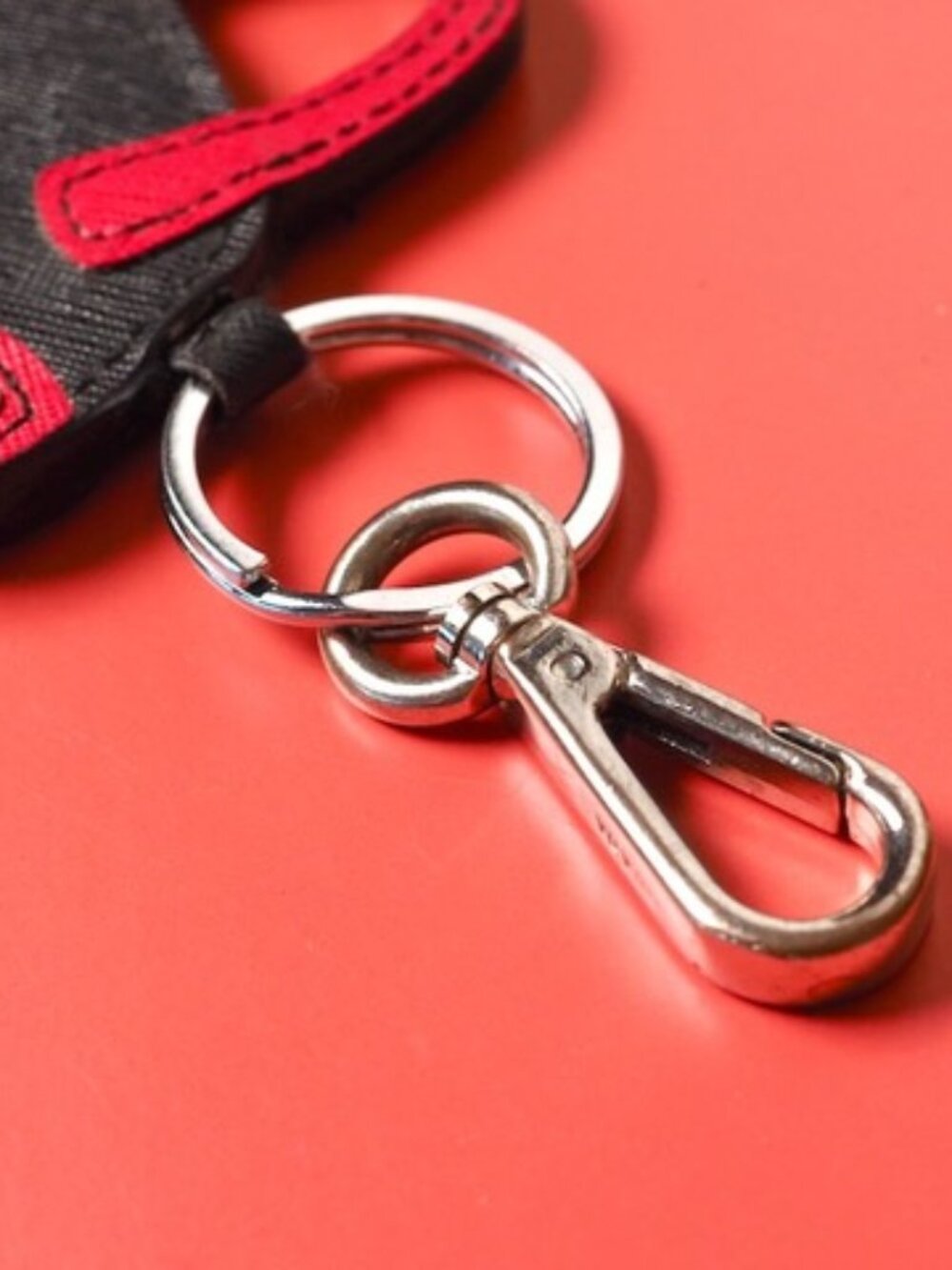 PRADA saffiano leather PURSE bag charm Key fob - Picture 2 of 2